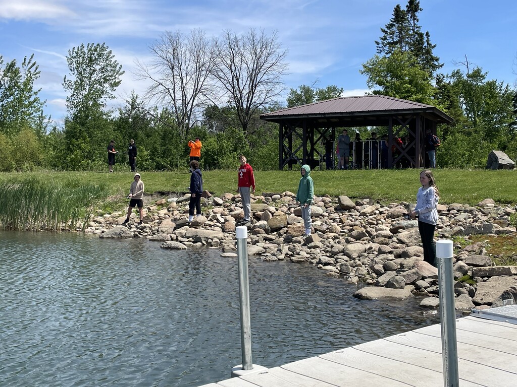 7th graders enjoyed a field trip to Twin Ponds on Wednesday! They experienced fishing, atlatl, shooting pellet guns, pond study, and archery!