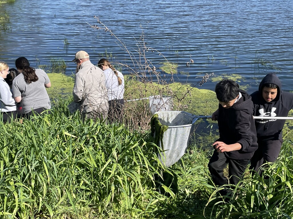 7th graders enjoyed a field trip to Twin Ponds on Wednesday! They experienced fishing, atlatl, shooting pellet guns, pond study, and archery!