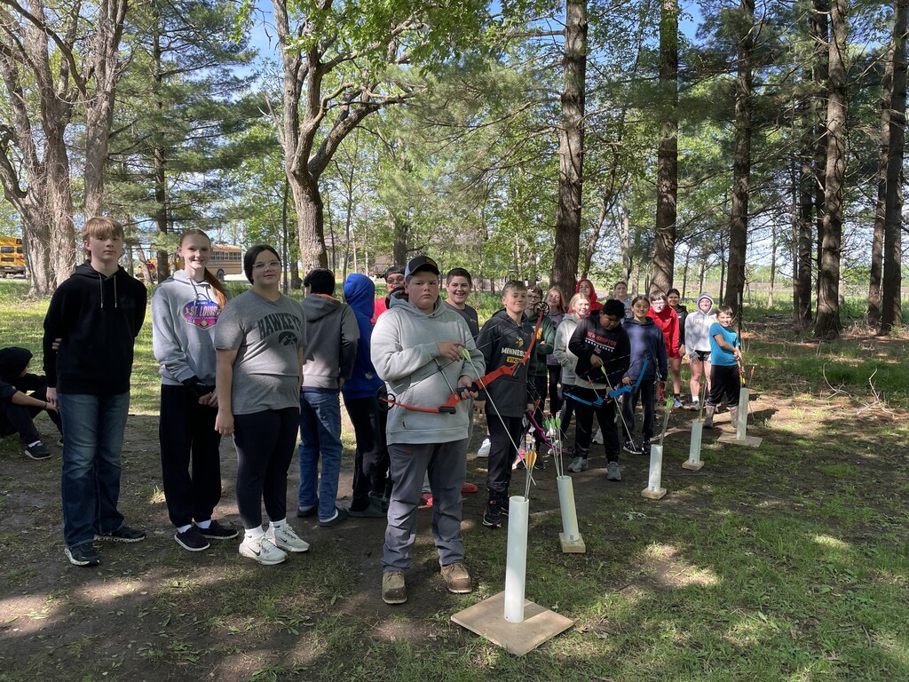 7th graders enjoyed a field trip to Twin Ponds on Wednesday! They experienced fishing, atlatl, shooting pellet guns, pond study, and archery!