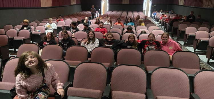7th graders went to watch a movie at the Sumner Sunset Theater for their quarter reward party.