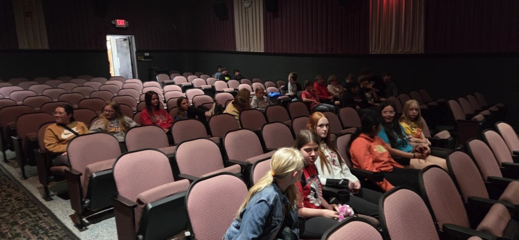 7th graders went to watch a movie at the Sumner Sunset Theater for their quarter reward party.