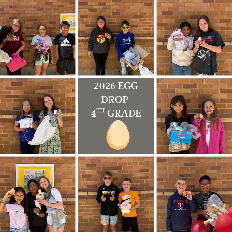 Our fourth graders put their engineering and problem-solving skills to the test during our Egg Drop Challenge! Students designed and built creative contraptions to protect their eggs from a high fall.