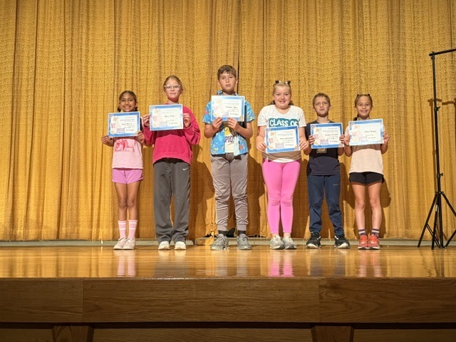 4th grade had their last quarter awards ceremony on the last day of school! Lots of awards were handed out to students across all subjects. 