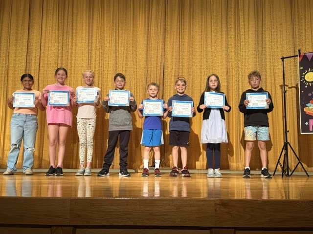 4th grade had their last quarter awards ceremony on the last day of school! Lots of awards were handed out to students across all subjects. 