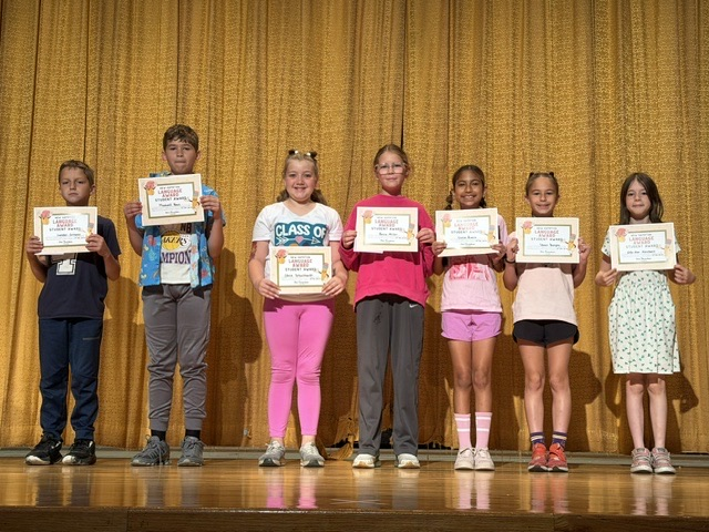 4th grade had their last quarter awards ceremony on the last day of school! Lots of awards were handed out to students across all subjects. 