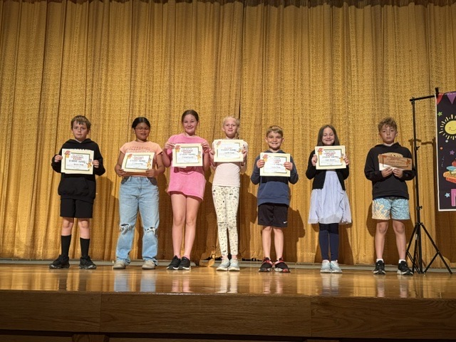 4th grade had their last quarter awards ceremony on the last day of school! Lots of awards were handed out to students across all subjects. 