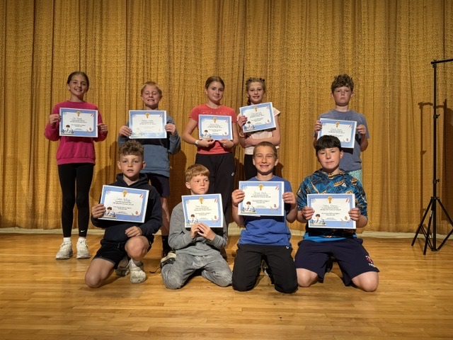 4th grade had their last quarter awards ceremony on the last day of school! Lots of awards were handed out to students across all subjects.