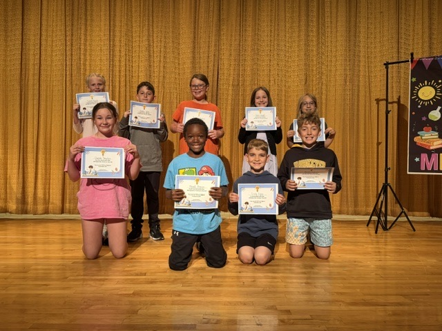 4th grade had their last quarter awards ceremony on the last day of school! Lots of awards were handed out to students across all subjects.