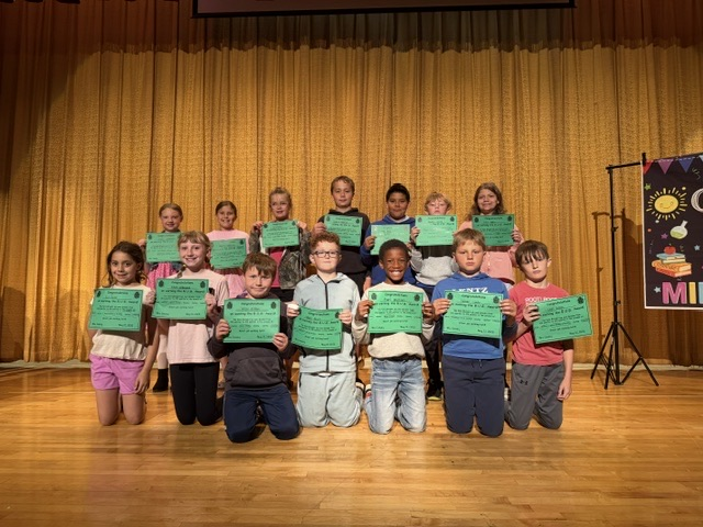 4th grade had their last quarter awards ceremony on the last day of school! Lots of awards were handed out to students across all subjects.