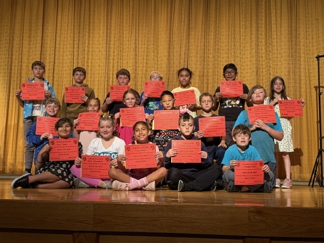 4th grade had their last quarter awards ceremony on the last day of school! Lots of awards were handed out to students across all subjects.