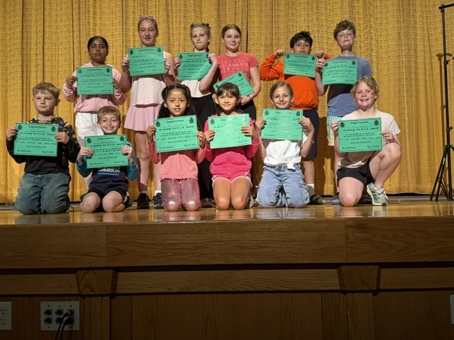 4th grade had their last quarter awards ceremony on the last day of school! Lots of awards were handed out to students across all subjects.