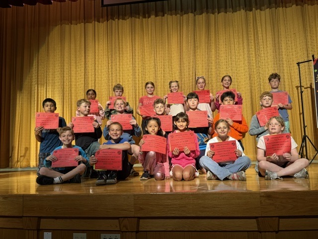 4th grade had their last quarter awards ceremony on the last day of school! Lots of awards were handed out to students across all subjects.