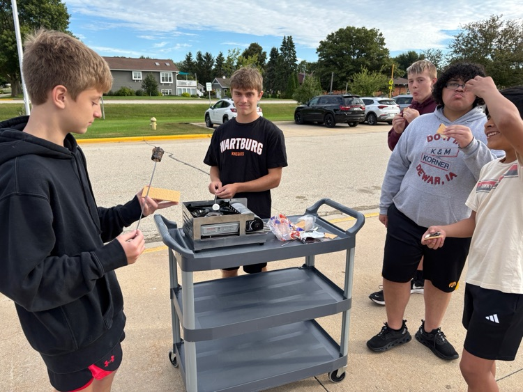 Foods One Classes (2 sections) made S'mores for a Homecoming Lab for this week's festivities. We moved the lab to Wednesday as it looks like it will rain on Friday. Hopefully not.