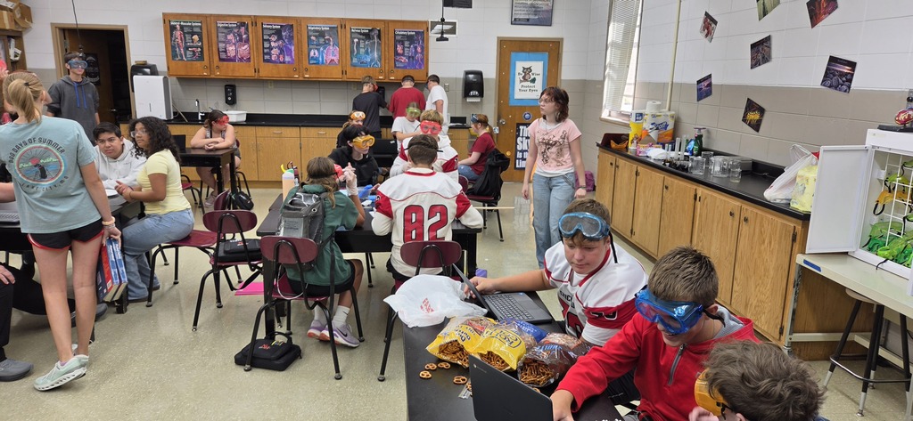 Physical Science students work on their Comparing Brand X PBL to review the scientific method, experimental parts, and technical writing.
