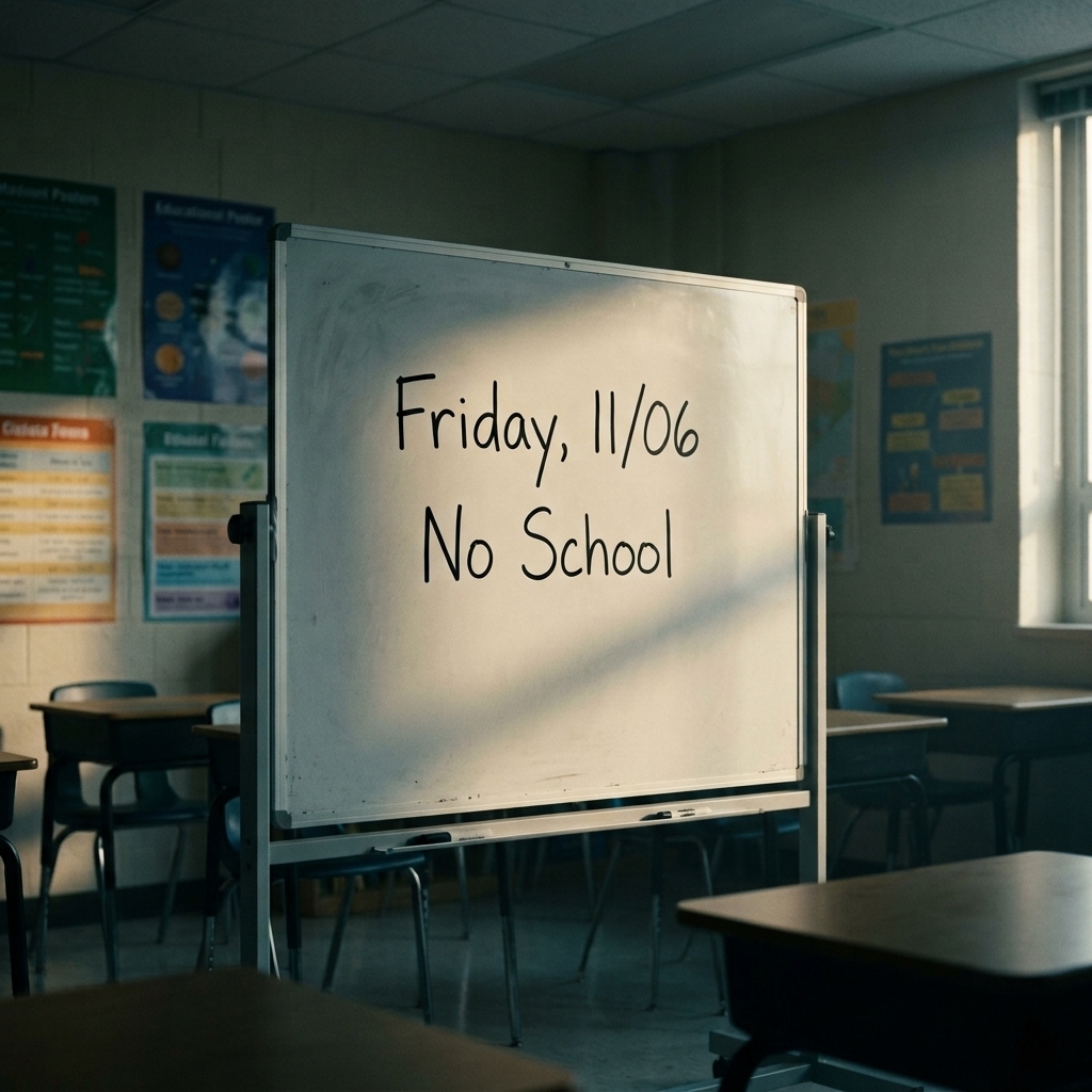 Friday, 11/06  No school 
