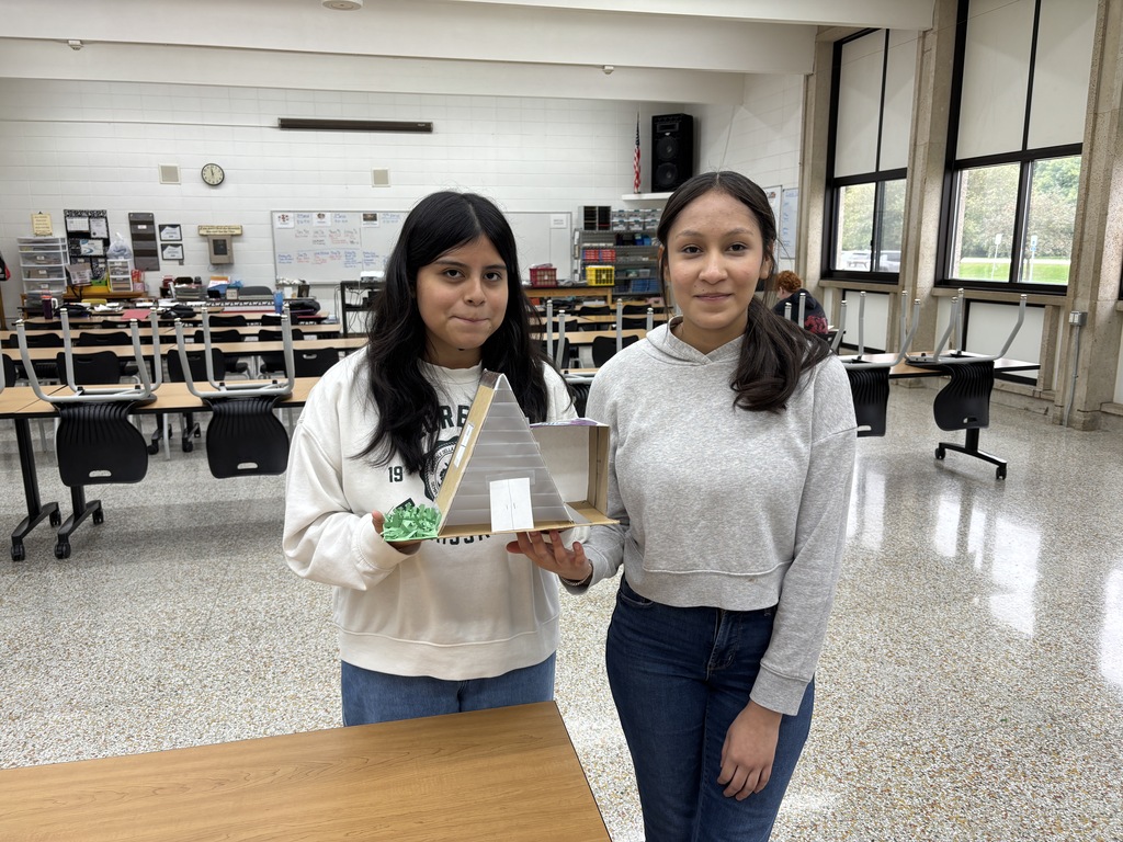 Housing & Interior Design students display their A-frame and Greek Revival housing models. Exterior architecture is an in-depth unit with plenty of vocabulary and distinct housing styles to explore!