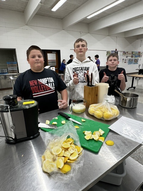 The Advanced Foods class has covered a lot during their beverage unit! Students learned all about coffee, teas, smoothies, cocoa, and various other drinks. Throughout the unit, they completed hands-on labs making fresh-squeezed orange juice and lemonade, Orange Julius, hot chocolate mix, and cocoa bombs, culminating in a smoothie competition and a Trendy Drink Challenge.  They did an amazing job with both their labs and classwork—hopefully, their test scores will follow suit! A huge thank you goes to Mrs. Glenn and Mr. Manson for stepping in to sub while Mrs. Schmitt was home sick. It truly takes a village to run a school!