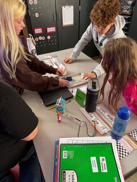 4th graders got the chance to bring working with circuits. Students have been learning about the different types of energy. Yesterday, they had the chance to start working with circuits. They had to make a closed circuit with 1 battery, 2 wires, and a light bulb!