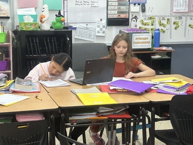 Our 4th graders have been working hard on their writing and practicing the important skill of peer editing! 💡 Students are learning how to give helpful feedback, look for ways to improve their writing, and learn from one another.  Peer editing helps our young writers become stronger authors while building collaboration, communication, and critical-thinking skills. We love seeing them take ownership of their learning and help each other grow! 💙📚  #FourthGrade #WritingWorkshop #PeerEditing #GrowingAsWriters