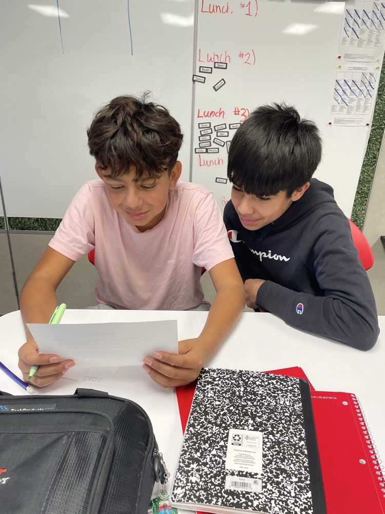 When 7th graders become the essay editors! Hunting for spelling, grammar, and punctuation mistakes like pros!