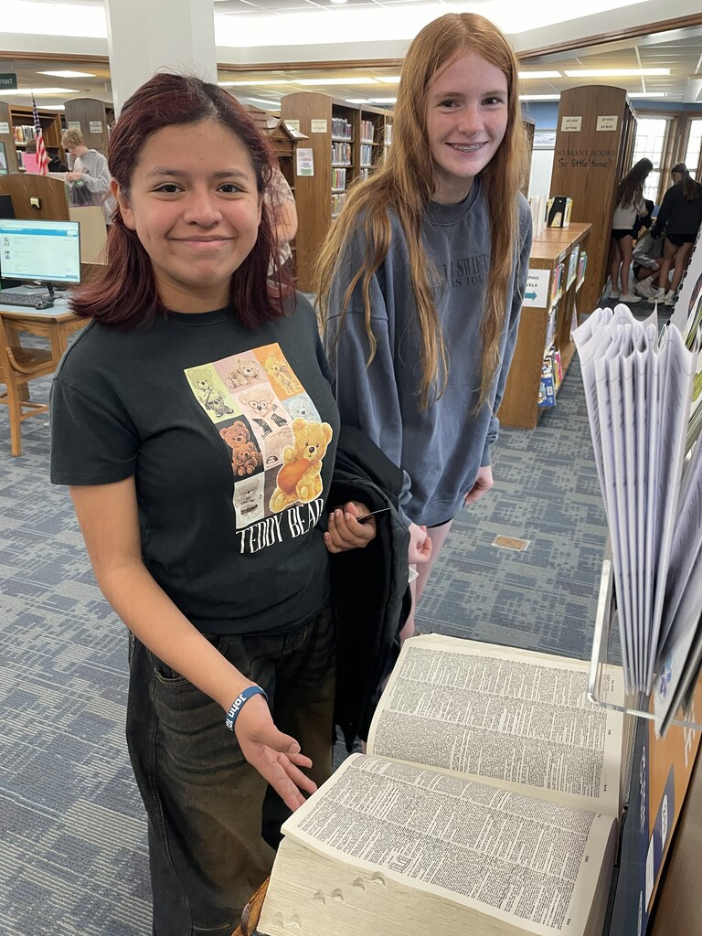 7th graders had the opportunity to walk to the library yesterday. Thank you Carrie for teaching us about all that the New Hampton Public Library has to offer! 