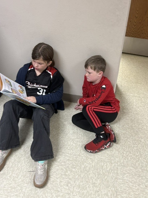 The 4th graders had a special opportunity during intervention to visit Mrs. Ollendieck’s 1st-grade class and share their reading skills! 📖✨  The 4th-grade readers have been working hard on reading with expression, fluency, and confidence, and reading to our first graders was a fun way to put those skills into practice! It was wonderful to see our older students sharing their love of reading with our younger learners. 🥰  Building strong readers and a love of books, one story at a time! 💙📚  #ReadersAreLeaders #ReadingWithExpression #LiteracyInAction
