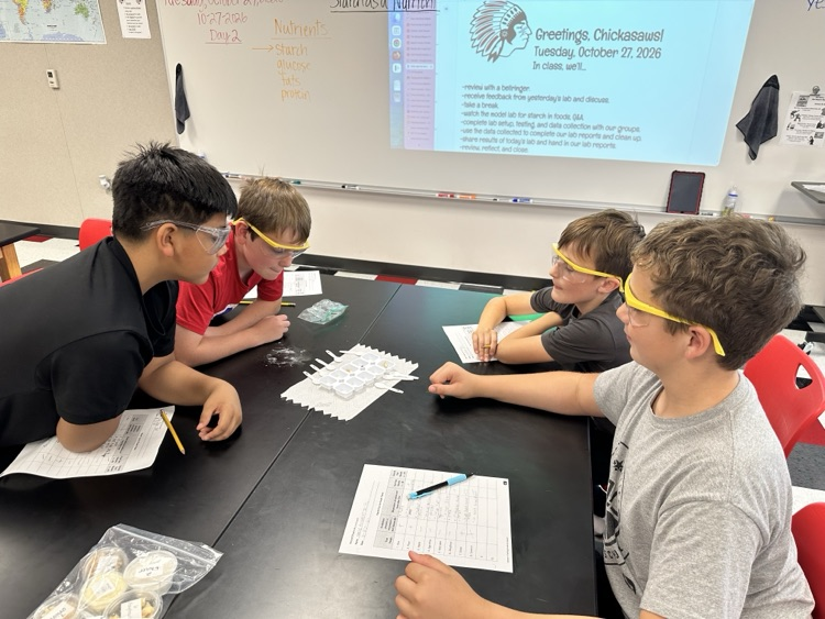 Take a look at 5th grade block 3 lab groups as they test foods for starch!