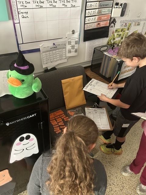 🧙‍♀️🎃 Can You Save Your Teacher? 👻🔐  Our 4th graders put their literacy skills to the test in a Halloween-themed escape room! The mission? Save their teacher from a witch! 🧹🕸️  Students worked together to solve puzzles, crack codes, and complete challenges using their grammar and reading skills. They had to think critically, work as a team, and use everything they’ve been learning in literacy to unlock the clues and save the day! 📚🧠  Who knew grammar and reading could be so spooktacular?! 👻🖤  #FourthGrade #LiteracyFun #EscapeRoomChallenge #LearningIsFun #SpooktacularLearning