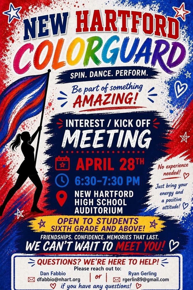 New Hartford Colorguard Interest / Kickoff Meeting!!!
