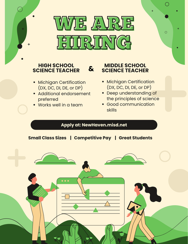 Science posting at NHHS and EMS