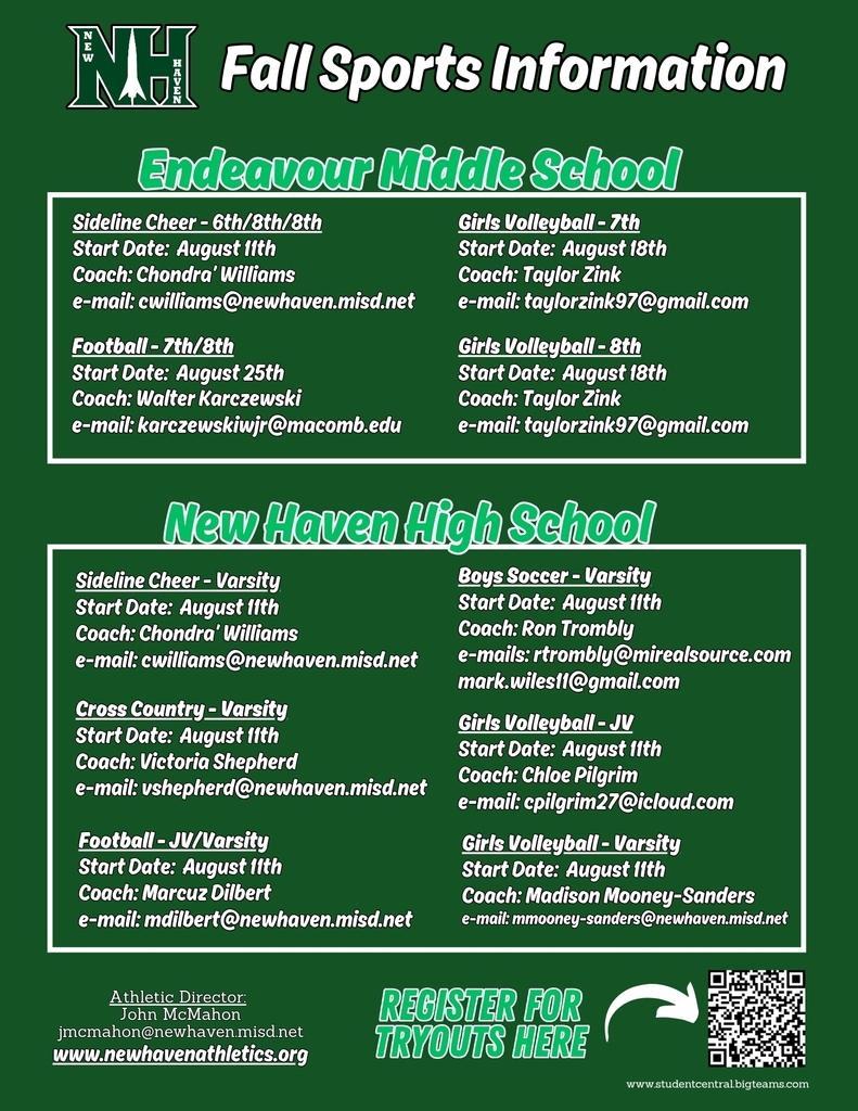 Fall Sports Information