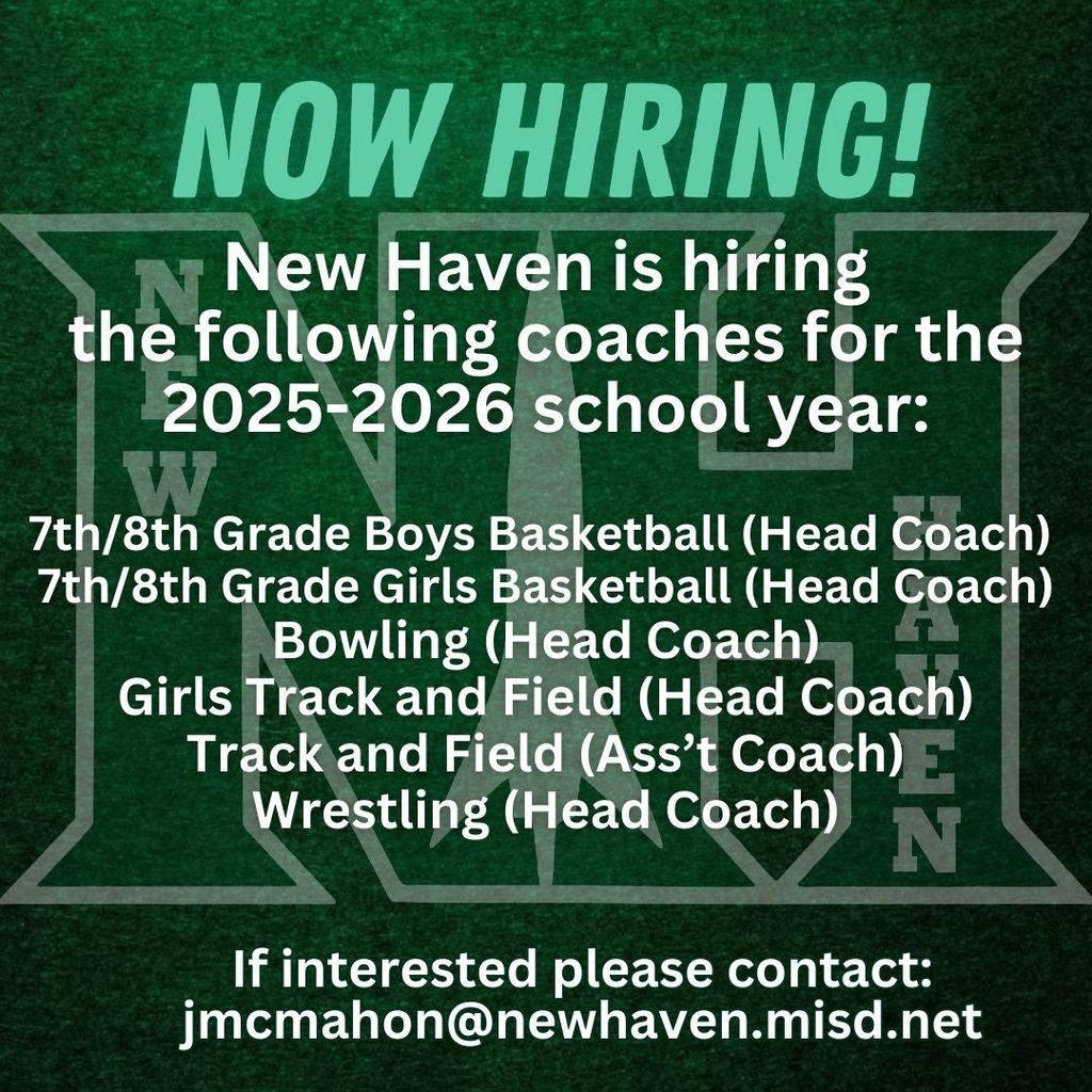 Postings for open coaching positions