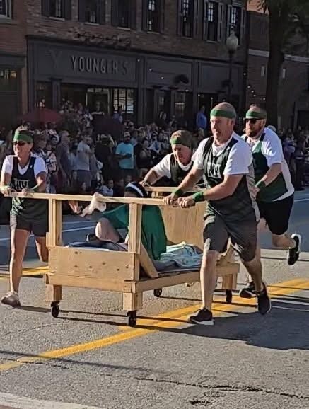 The team running