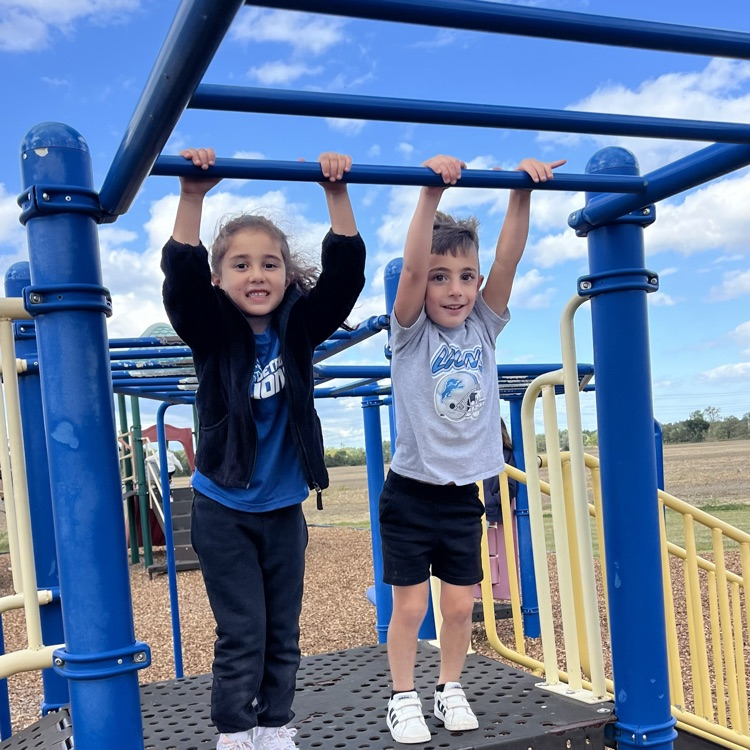 students on the playground 