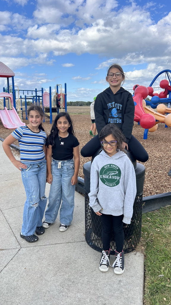 students on the playground