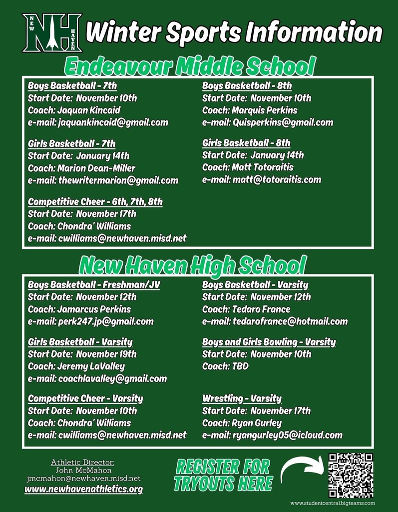 Winter Tryout Information