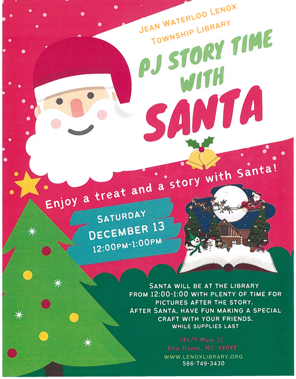 Santa story time at the library