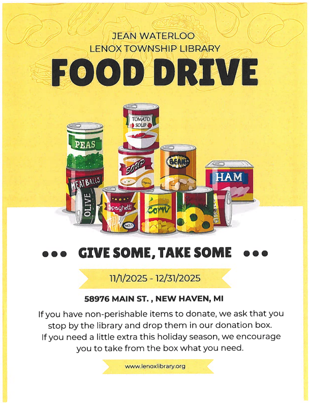 Food drive at the library