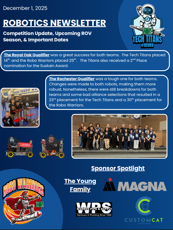 Robotics Newsletter 1