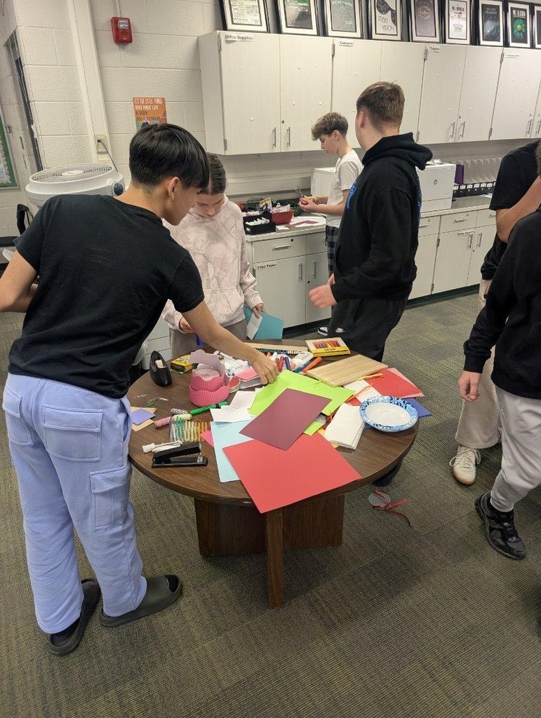 Ent students working