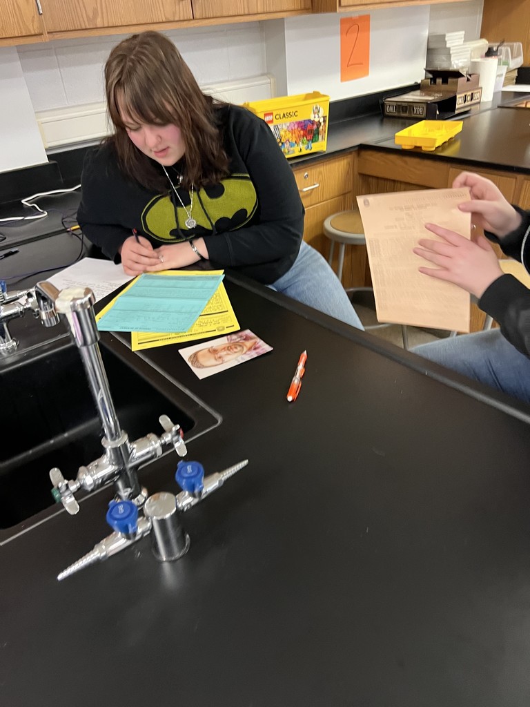 Forensics student working to solve a crime