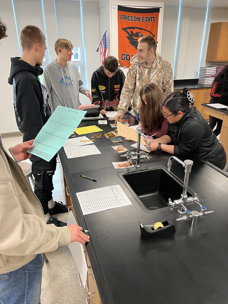 Forensics student working to solve a crime