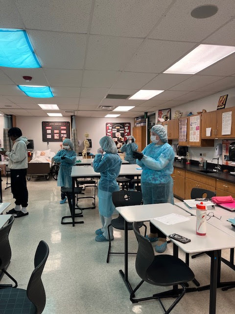 Clinic students suited up