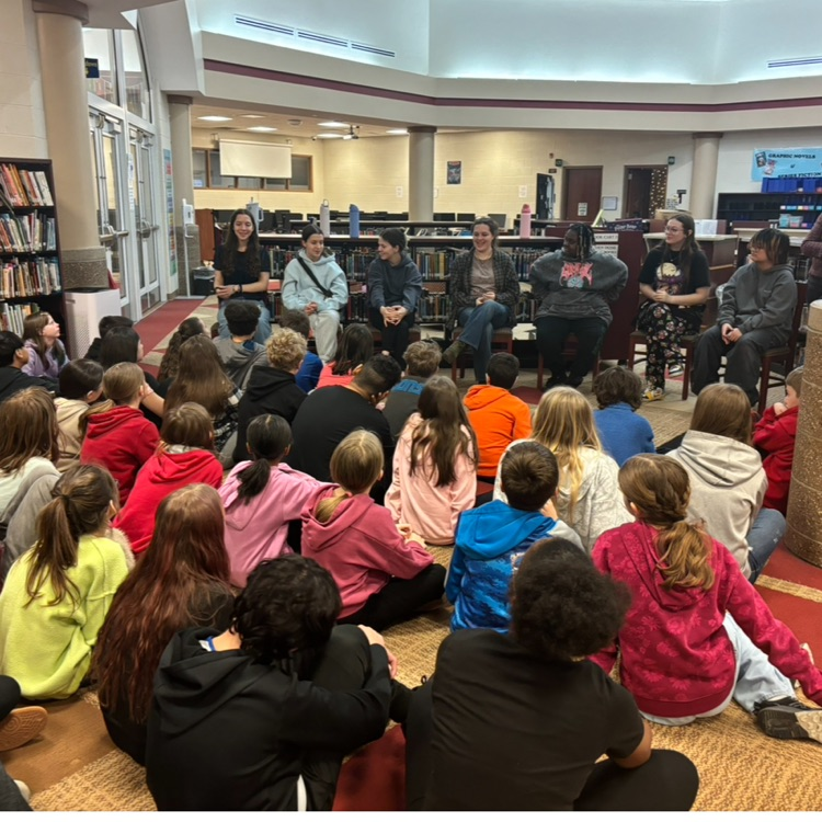 stundents on the floor