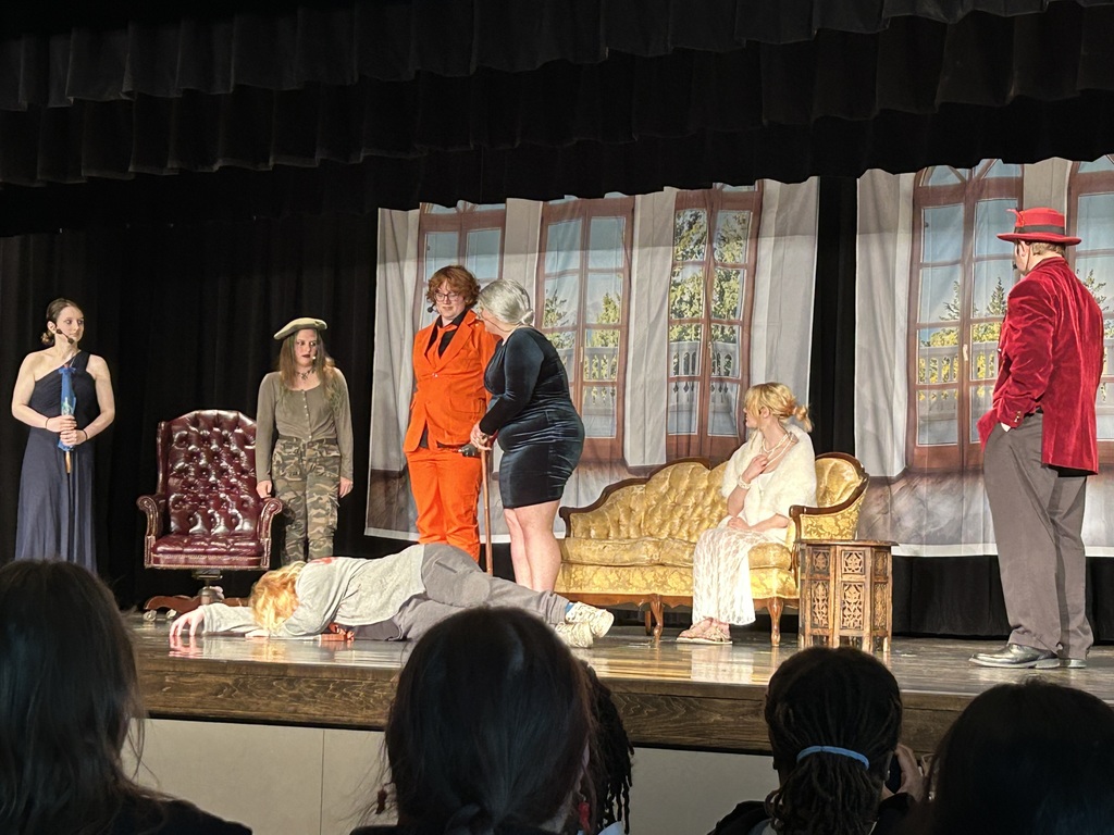 Students on stage