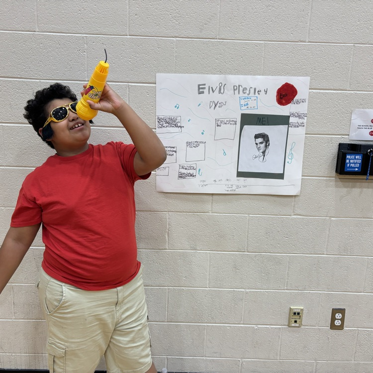 student singing