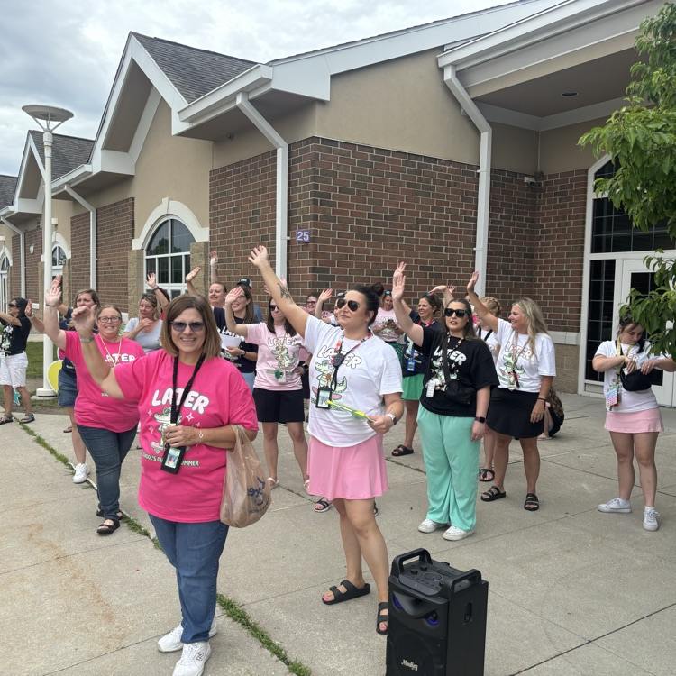teacher waving