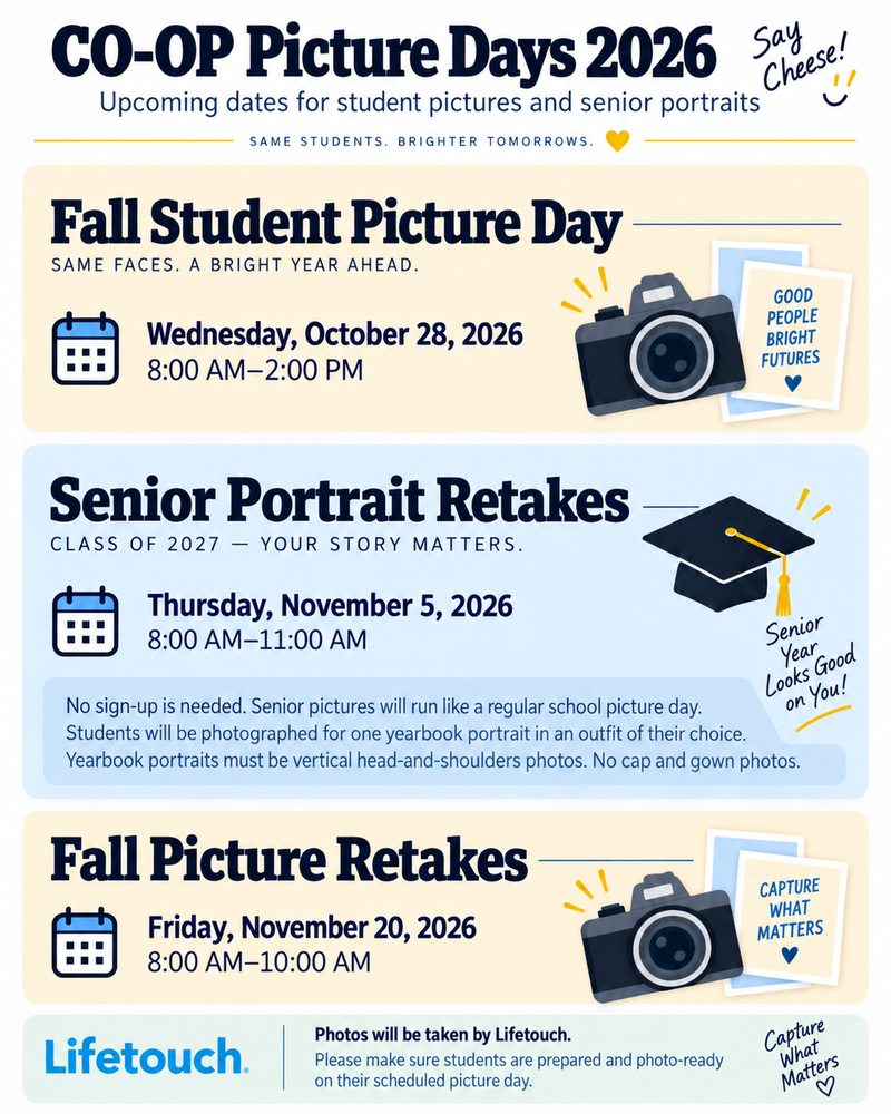 2026 Picture Days!
