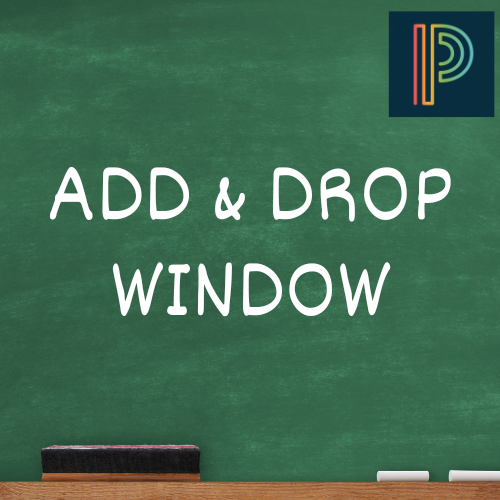 Add/Drop Window: Information and Link