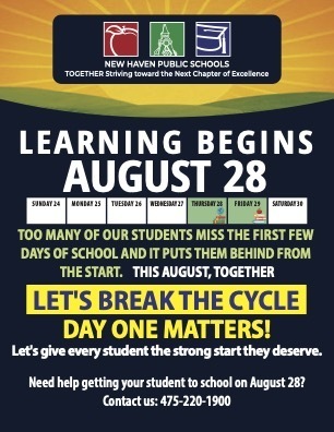 All K-8 students return on August 28th